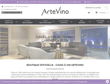 Tablet Screenshot of boutique-artevino.com
